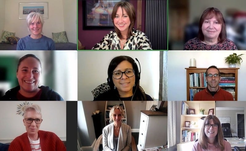 Accredited 5-day Health & Wellbeing Coach Training delivered live online with students learning together in a virtual classroom.
