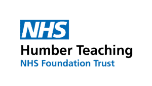 Humber NHS Teaching logo Left blue trans bkg 300x171