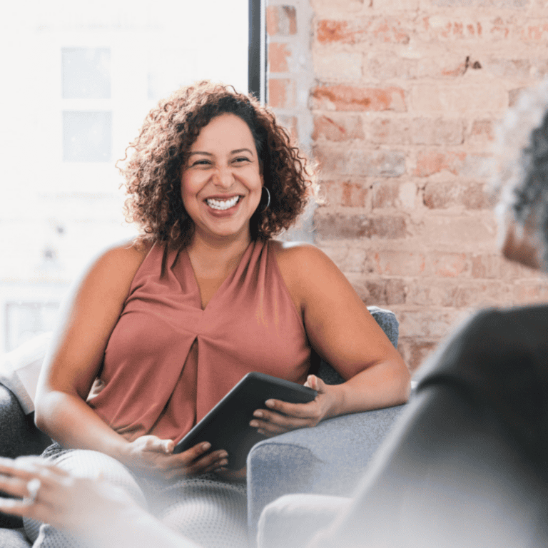 Health and Wellbeing Coach in a one-to-one coaching session