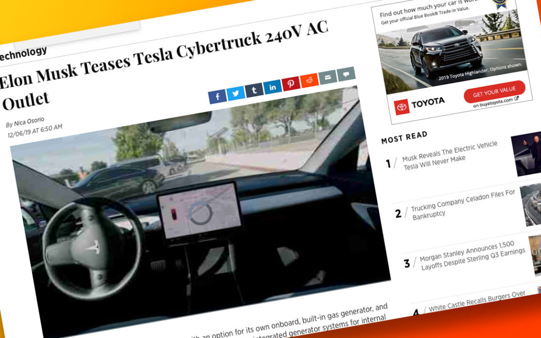 The 2020 Ford F-150 & Elon Musk’s Tesla Cybertruck Playing Catchup With Real Power