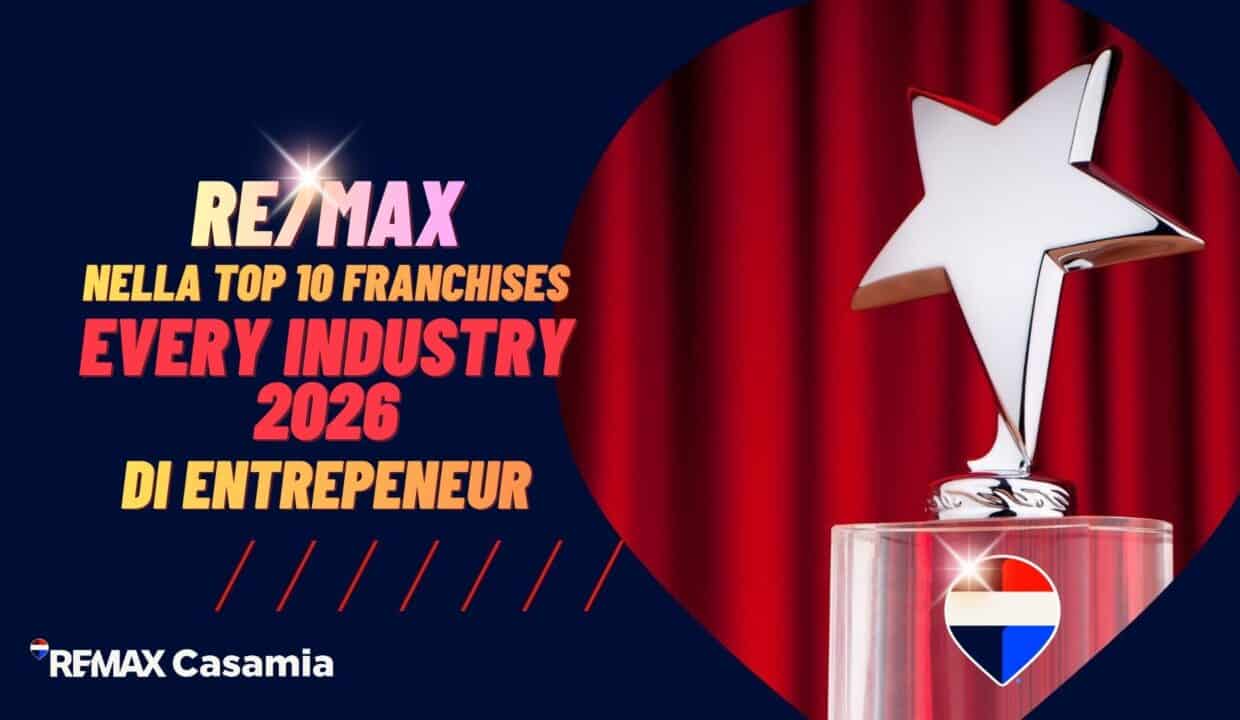 RE/MAX all'8° posto nella classifica Top 10 Franchises in Every Industry 2026 di Entrepreneur, categoria Services