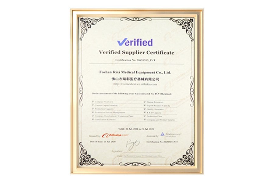 RIXI Supplier assessment reference image
