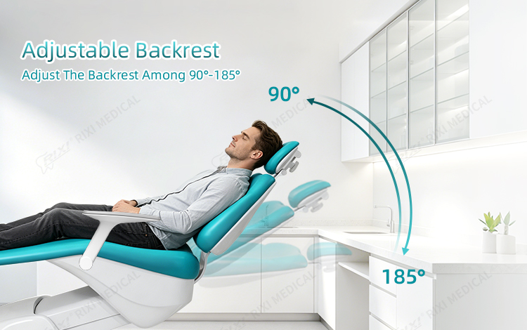 RIXI R1 adjustable chair backrest shown reclined