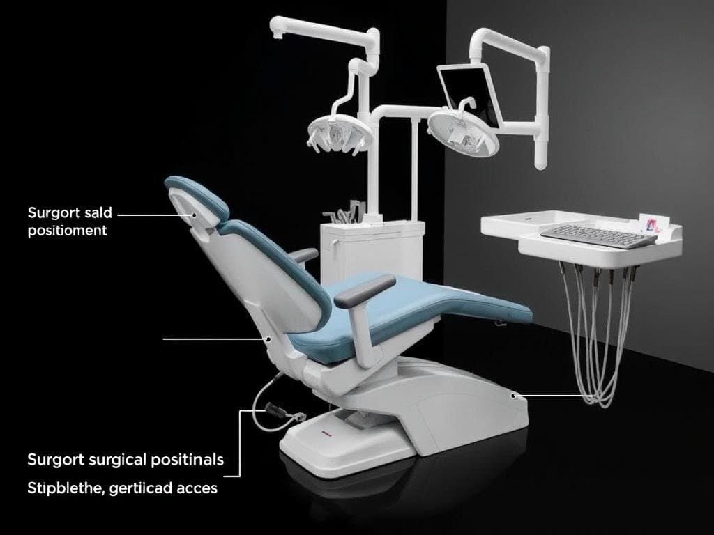 Oral surgery specialty dental chair