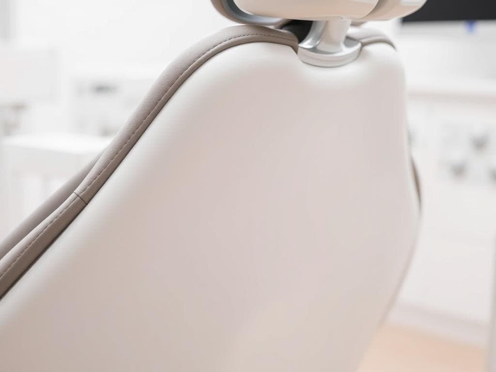 Thin backrest design of modern dental chair