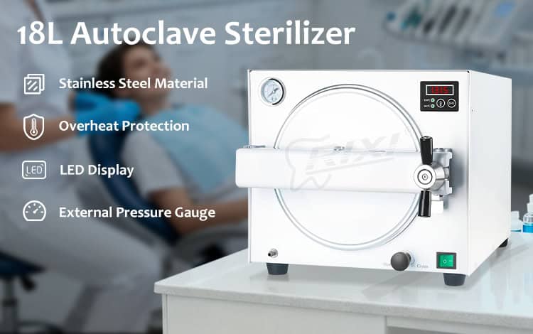 dental autoclave sterilizer 18L detail image 1