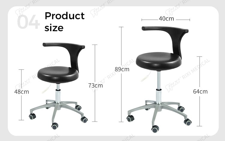 adjustable dentist stool detail image 5
