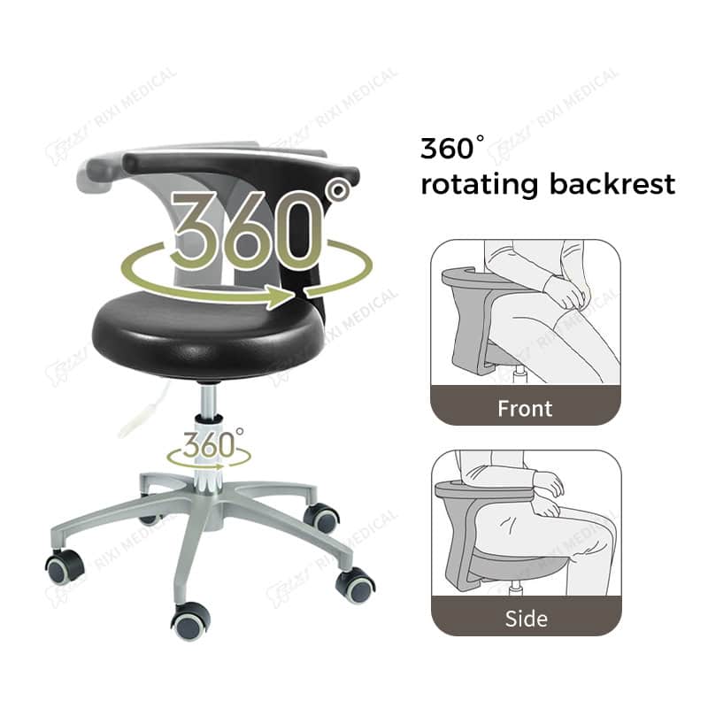 adjustable dentist stool main image 3