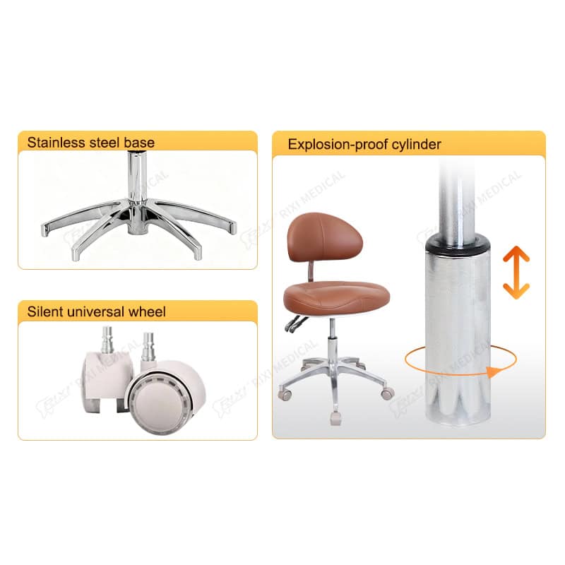 leather dentist stool main image 7