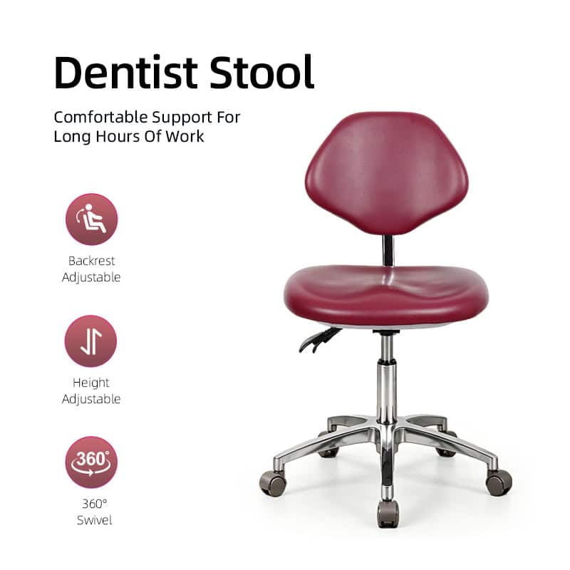 dentist stool with backrest main image 1