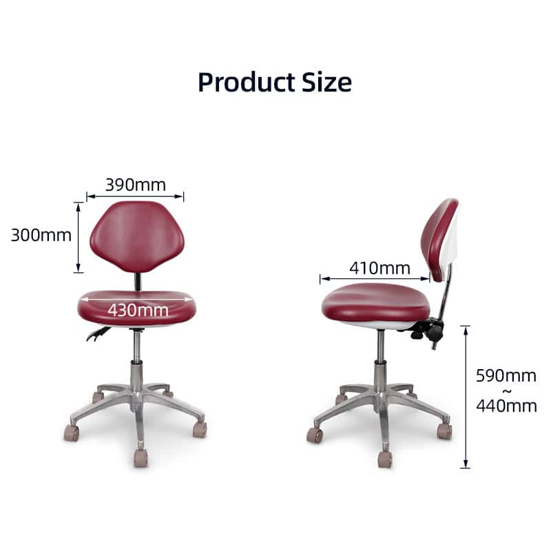 dentist stool with backrest main image 7