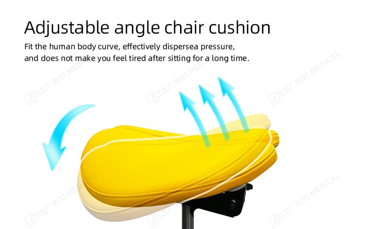 split saddle dental stool detail image 2