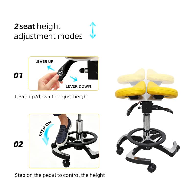 split saddle dental stool main image 7