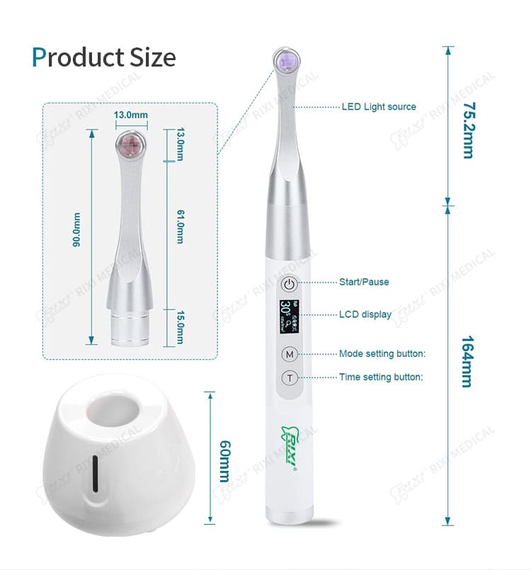 cordless LED dental curing light detail image 5