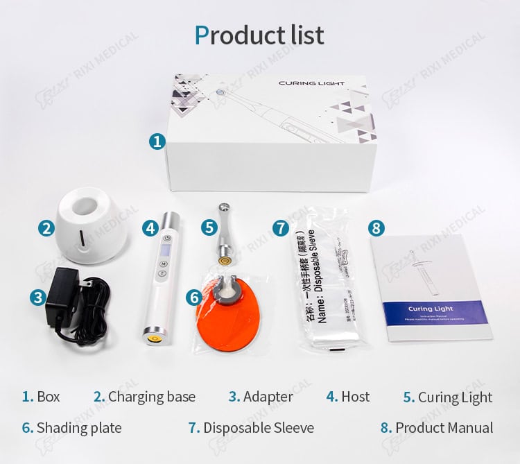 cordless LED dental curing light detail image 6