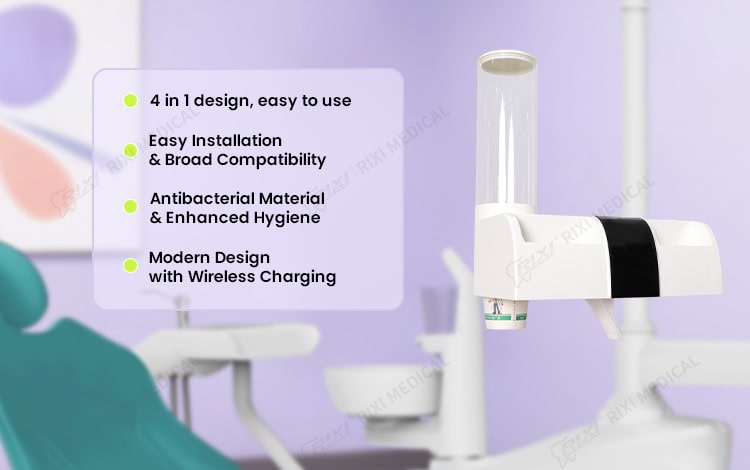 dental chair tissue box organizer detail image 2
