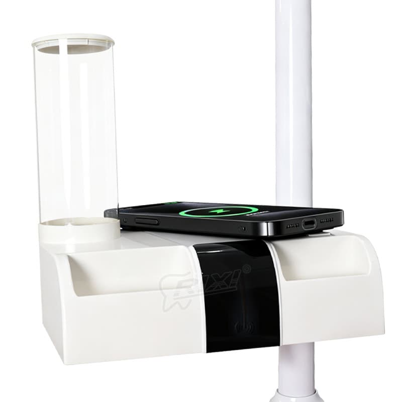 Dental Chair Tissue Box Organizer with Cup Holder and Wireless Charging main image 1