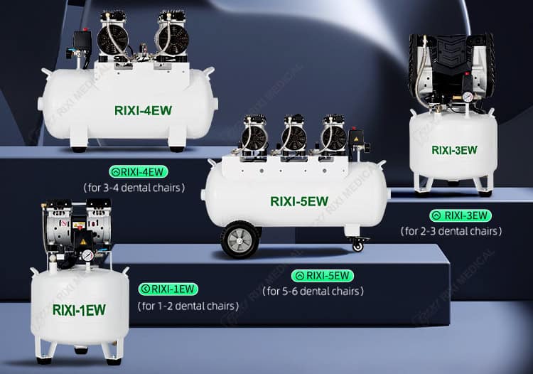 dental oil free air compressor detail image 3