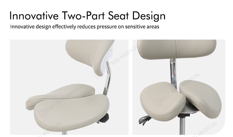 dental saddle stool with backrest detail image 3
