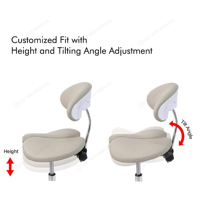 dental saddle stool with backrest main image 28