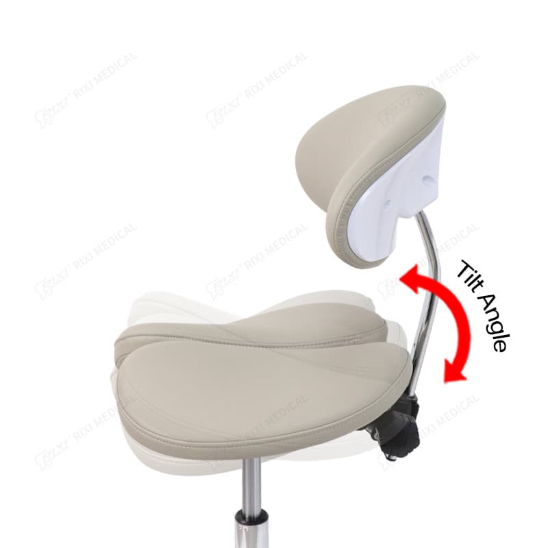 dental saddle stool with backrest main image 36