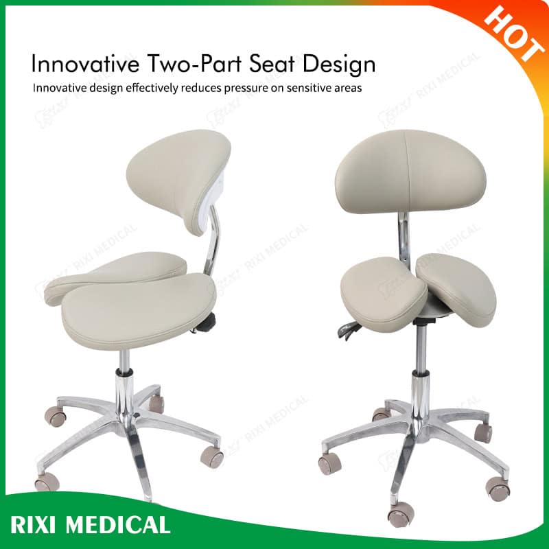 dental saddle stool with backrest main image 37