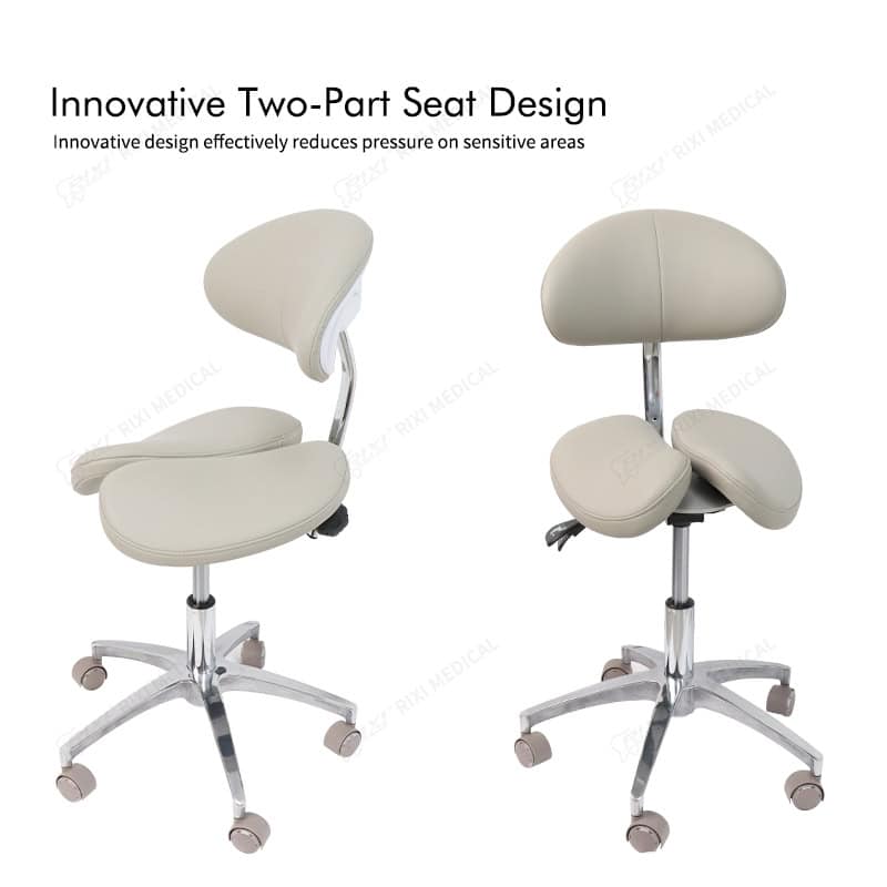 dental saddle stool with backrest main image 38