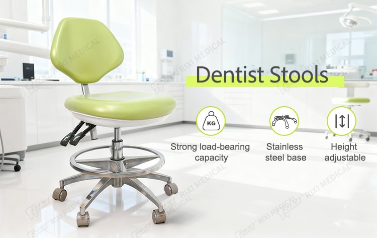 dental stool with foot ring detail image 1