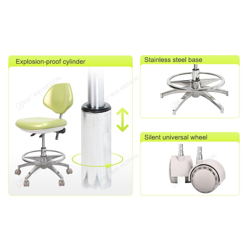 dental stool with foot ring main image 5