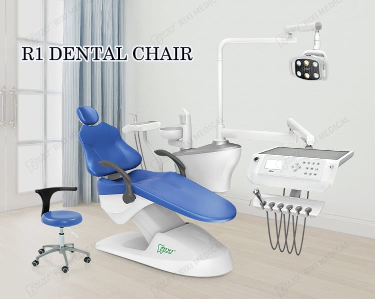 RIXI dental chair with accessible panels and delivery components for service planning