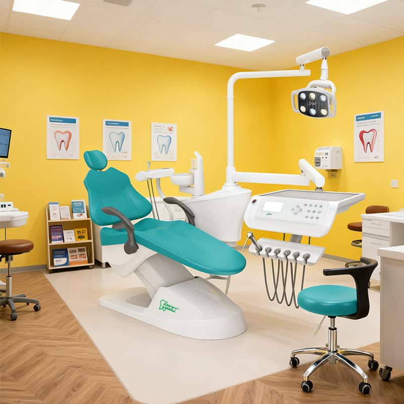 RIXI R1 integrated dental chair unit configuration