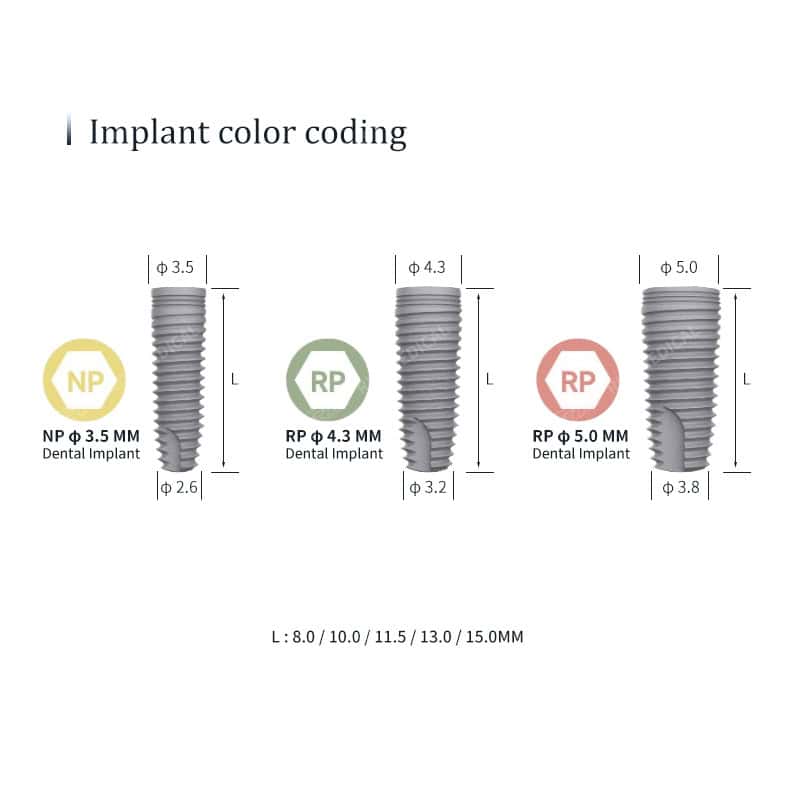 Titanium Dental Implant Fixture with Threaded Root Form main image 9
