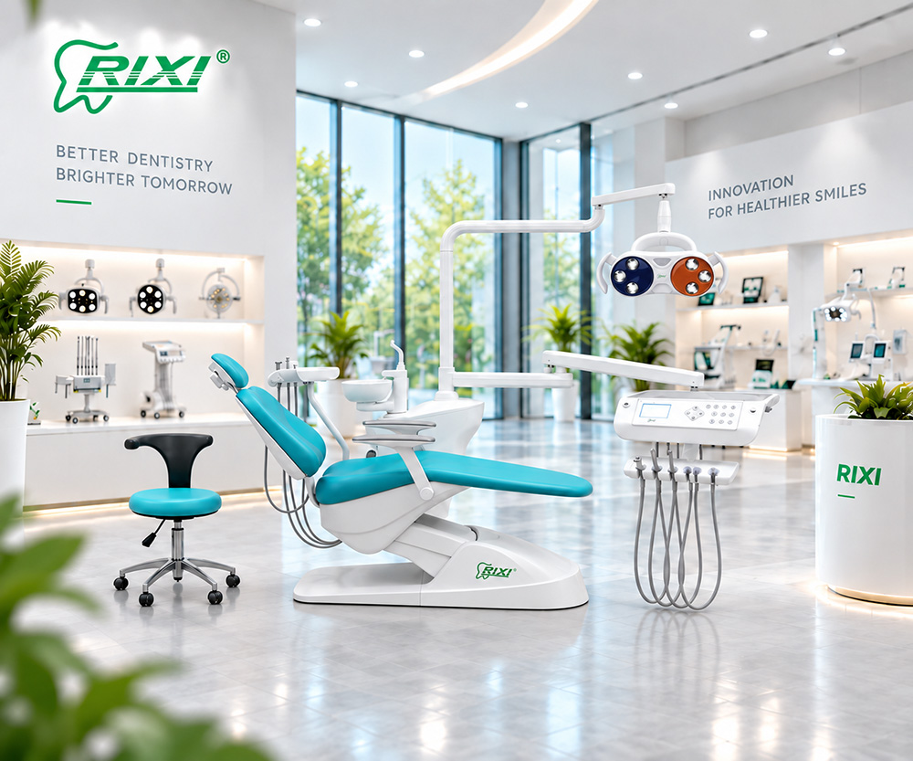 RIXI dental chair and professional dental equipment showroom