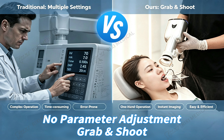 Illustrated chair-side imaging workflow comparison