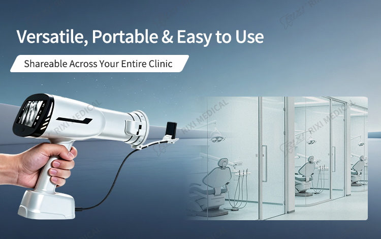 Portable dental X-ray unit for shared treatment rooms