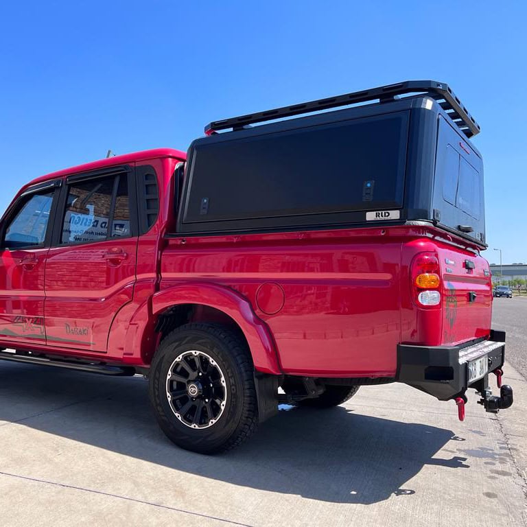 Custom stainless steel canopy for pickup trucks, enhancing vehicle functionality and style with durable, rust-resistant materials. Perfect for outdoor and commercial use.