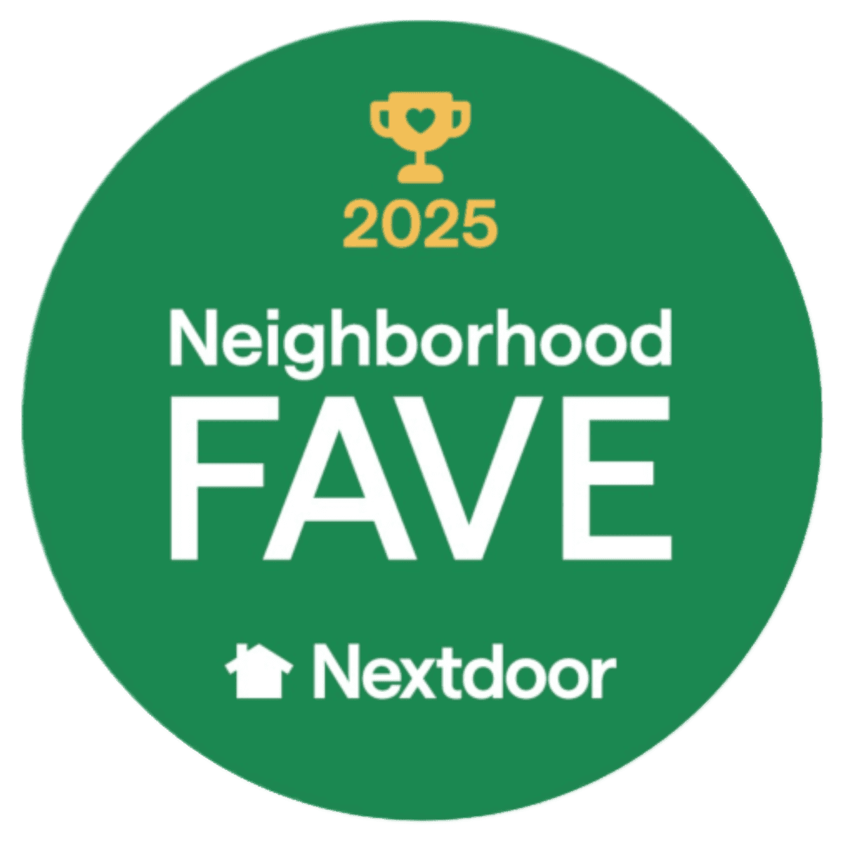 Road Home Exteriors Nextdoor Neighborhood Fave 2025 badge