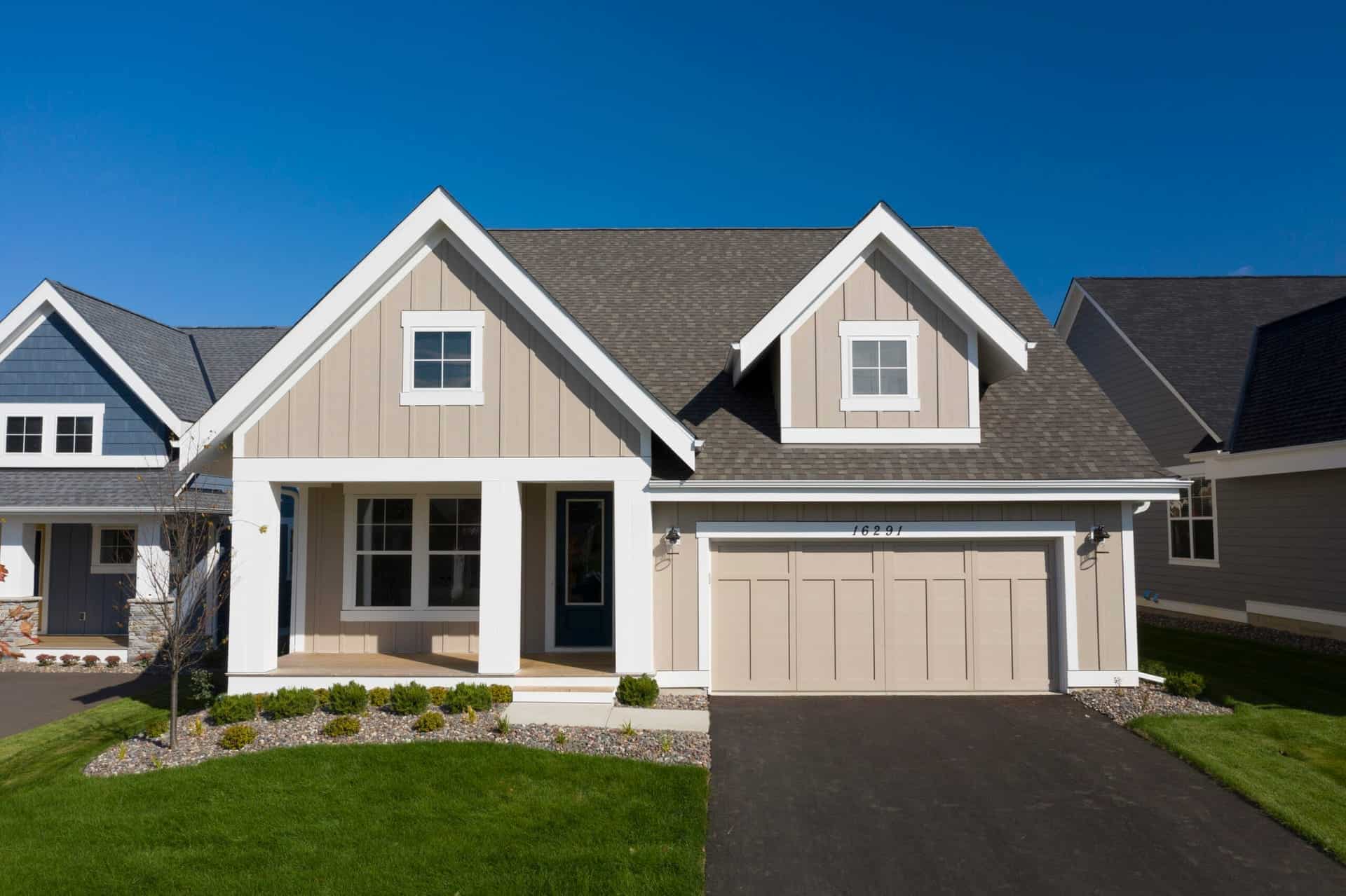 House with LP SmartSide® wood composite siding.