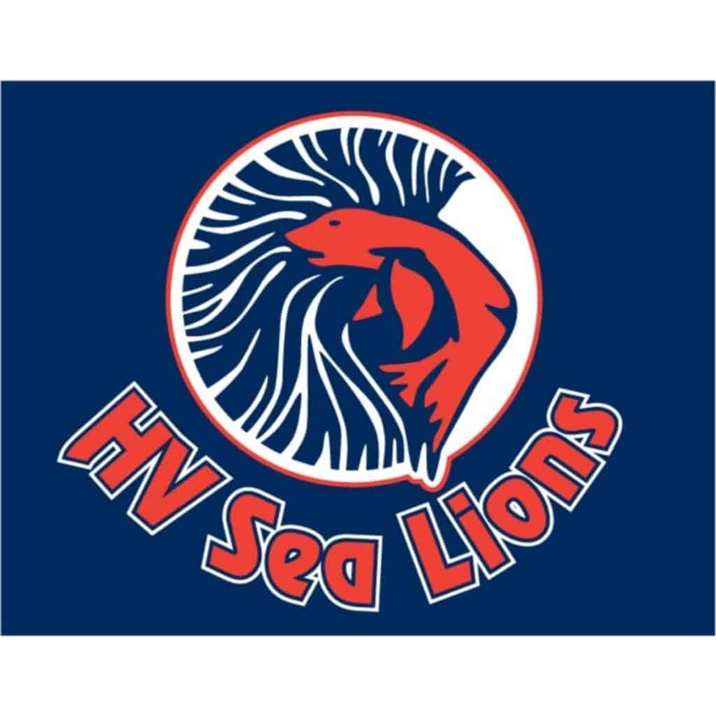 Road Home Exteriors banner supporting the Heritage Village Sea Lions Swim Team