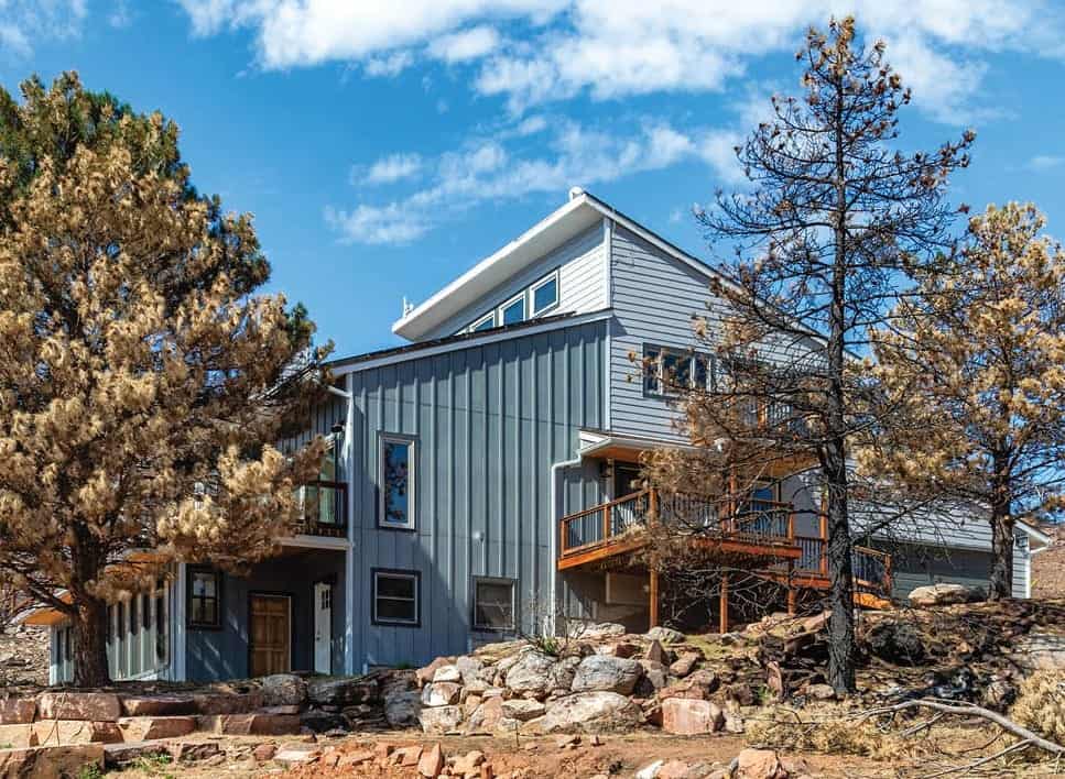 James Hardie siding installation on a Castle Rock Colorado home