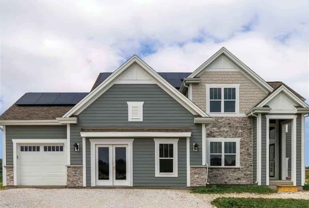 Durable James Hardie siding on a home in Parker Colorado