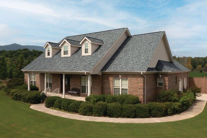 Durable roofing shingles on a residential home, typical of quality roof installations for Elizabeth, Colorado.