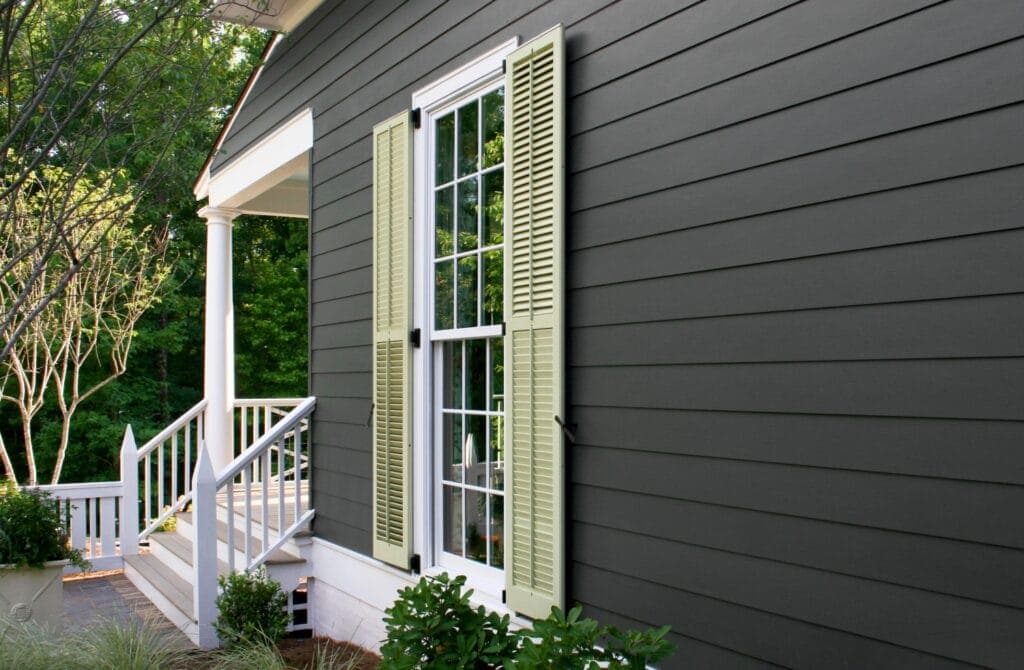 Home in Arvada with James Hardie fiber cement siding installed for fire resistance