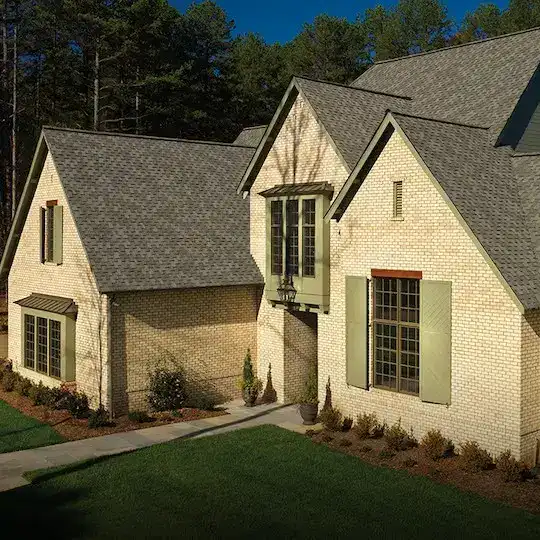 GAF architectural asphalt shingle roof installed on a residential home