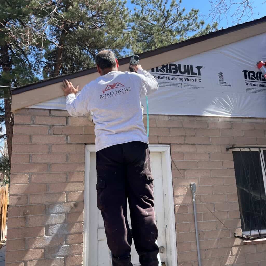 siding repair and installation work performed by Road Home Exteriors in the Denver metro area