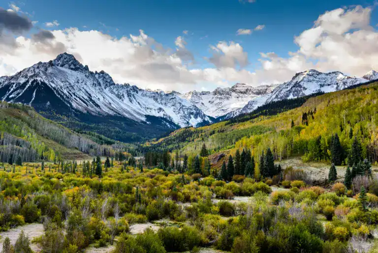 Mountain landscape near Conifer Colorado in the foothills of Jefferson County