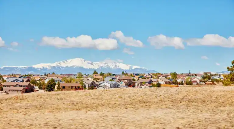 View of Firestone, Colorado where Road Home Exteriors provides roof replacement, siding replacement, window replacement, and storm damage restoration services.