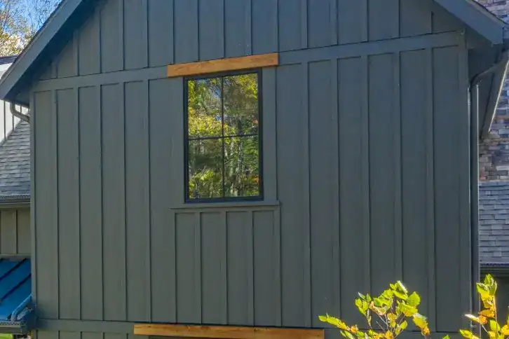 James Hardie HardiePanel vertical siding on a modern Colorado home