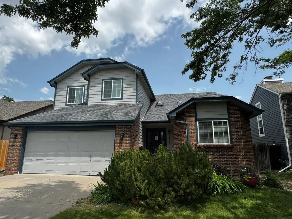 LP® SmartSide® siding replacement completed on a Westminster, Colorado home by Road Home Exteriors.