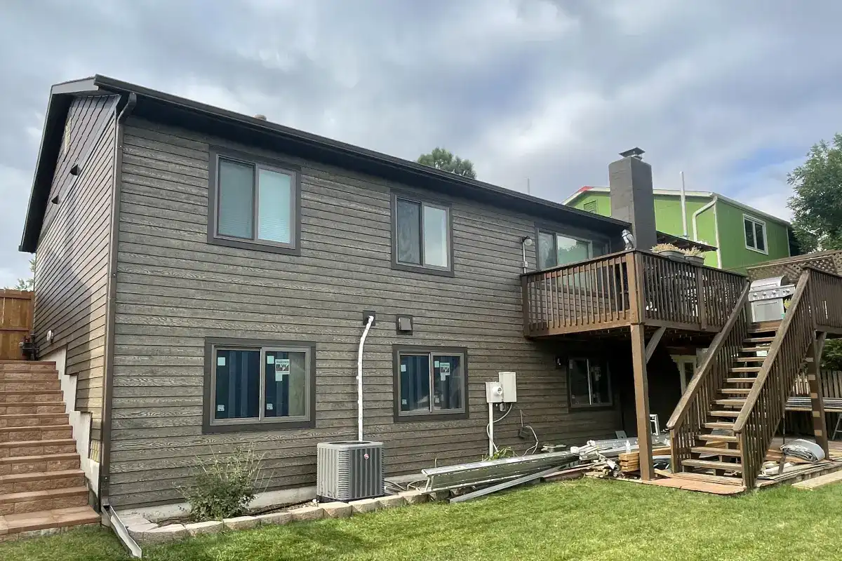 Diamond Kote DuoBlend Chestnut lap siding installed by Road Home Exteriors on a home in Westminster, Colorado.
